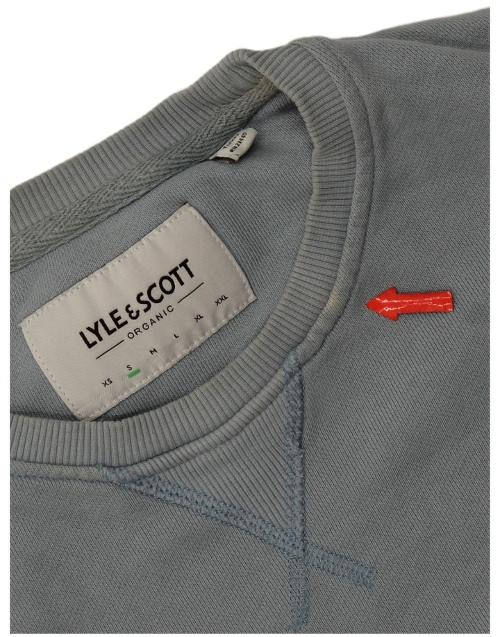 Lyle & Scott Felpa da uomo Maglione piccolo cotone blu
