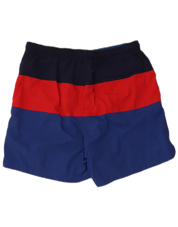 FRED PERRY Mens Swimming Shorts Large  Multicoloured Colourblock Nylon