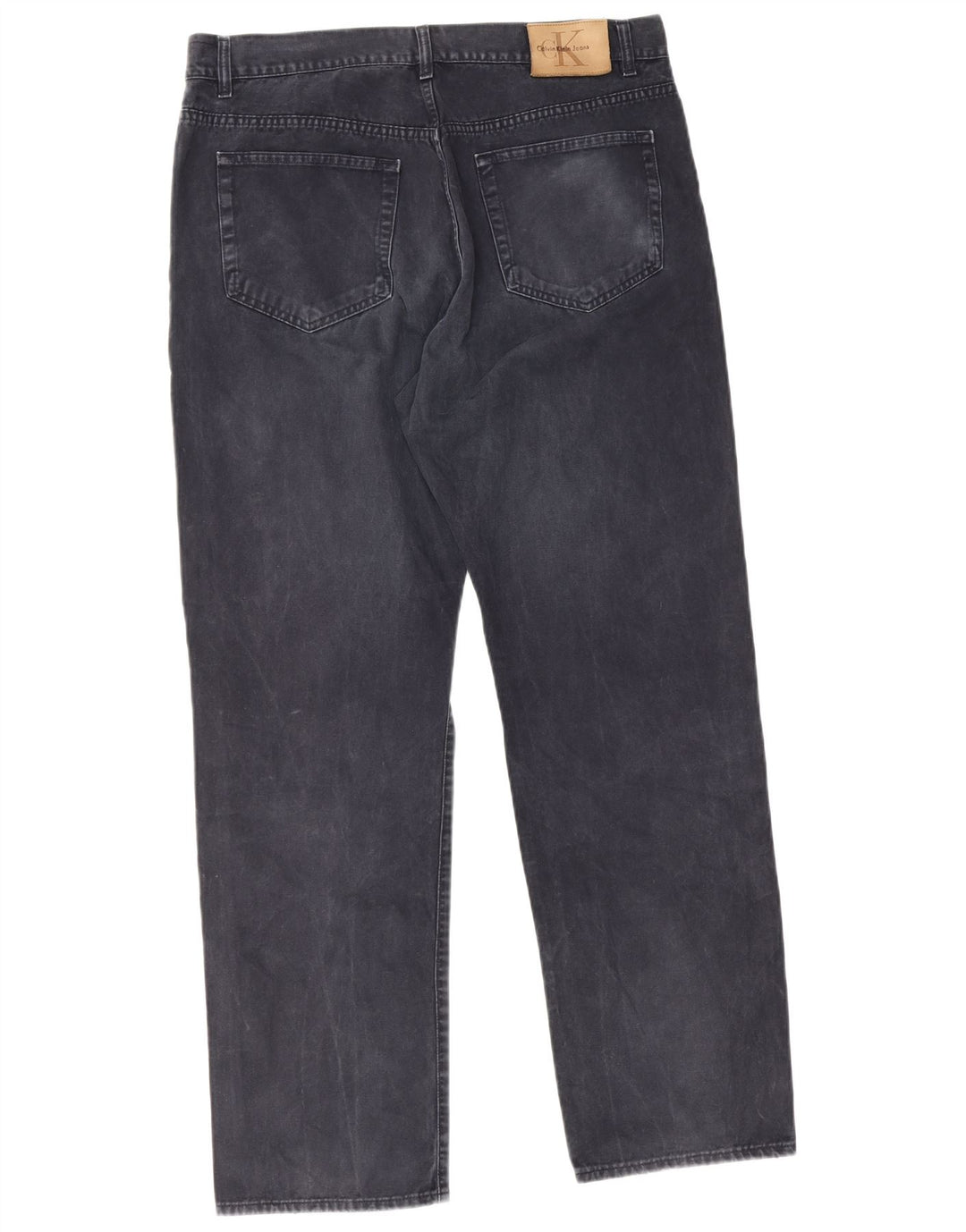 Jeans dritti da uomo Calvin Klein W38 L32 cotone blu navy