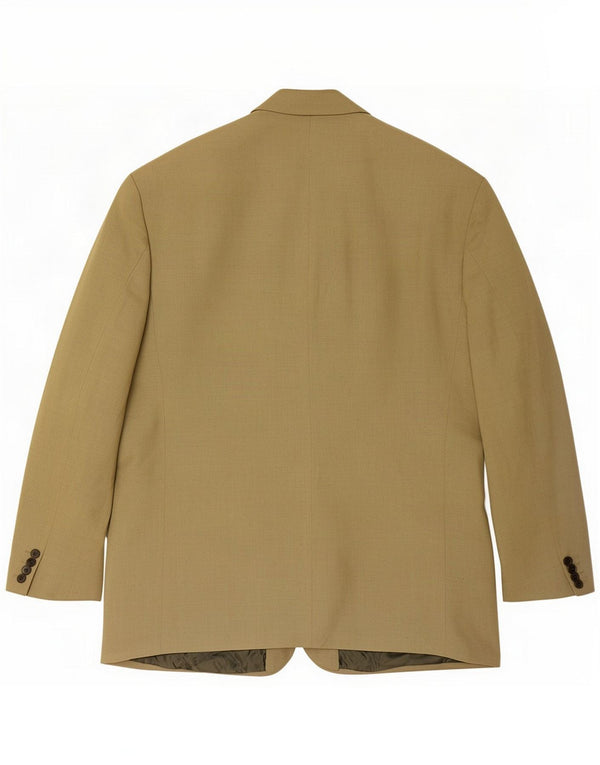 Centaur Giacca blazer a 3 bottoni da uomo UK 48 4XL Viscosa kaki