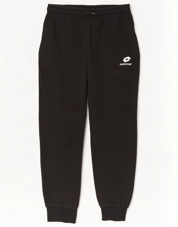 Pantaloni da tuta da uomo Lotto Joggers grandi in cotone nero