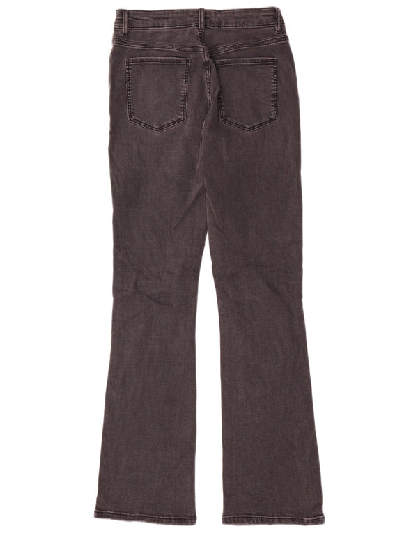 Jeans svasati a vita alta da donna Marks & Spencer UK 12 medio W28 L30 grigio