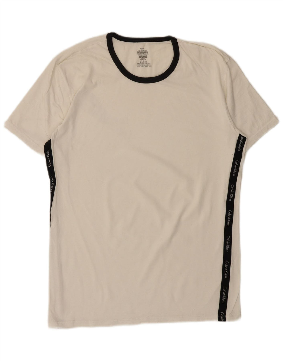 CALVIN KLEIN T-shirt grafica da uomo Top in cotone bianco medio