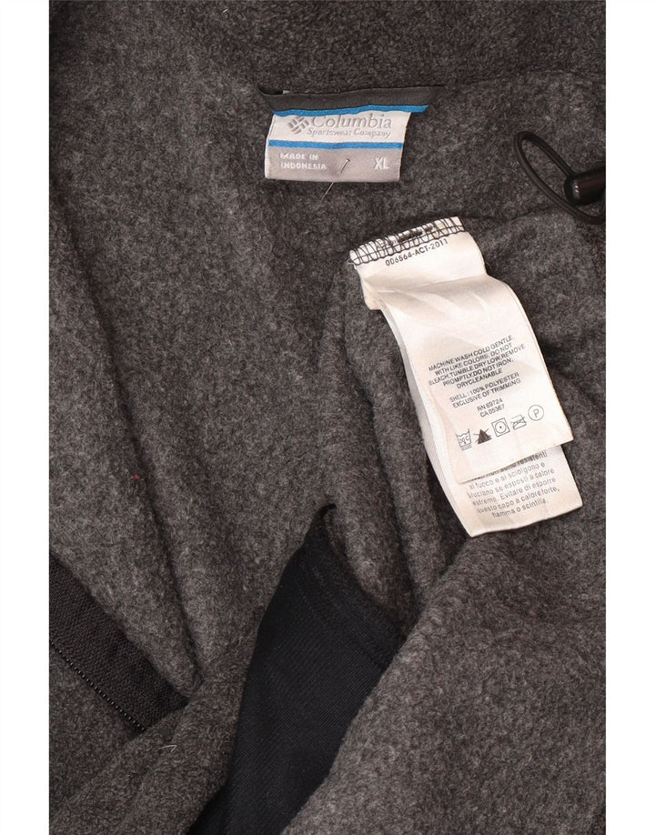 Giacca in pile da uomo Columbia UK 42 XL poliestere grigio