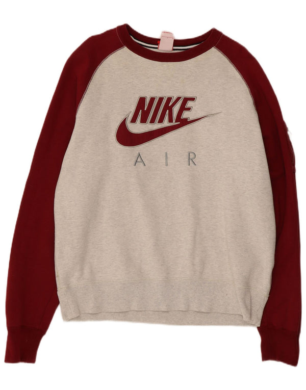 Felpa grafica da donna Nike Felpa UK 16 Large Grey Colourblock