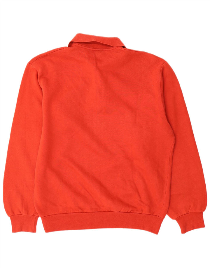 Felpa Kappa da uomo con collo alto, maglione medio rosso