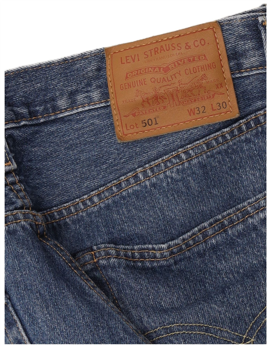 Levi's Uomo 501 Jeans dritti W32 L30 Blu
