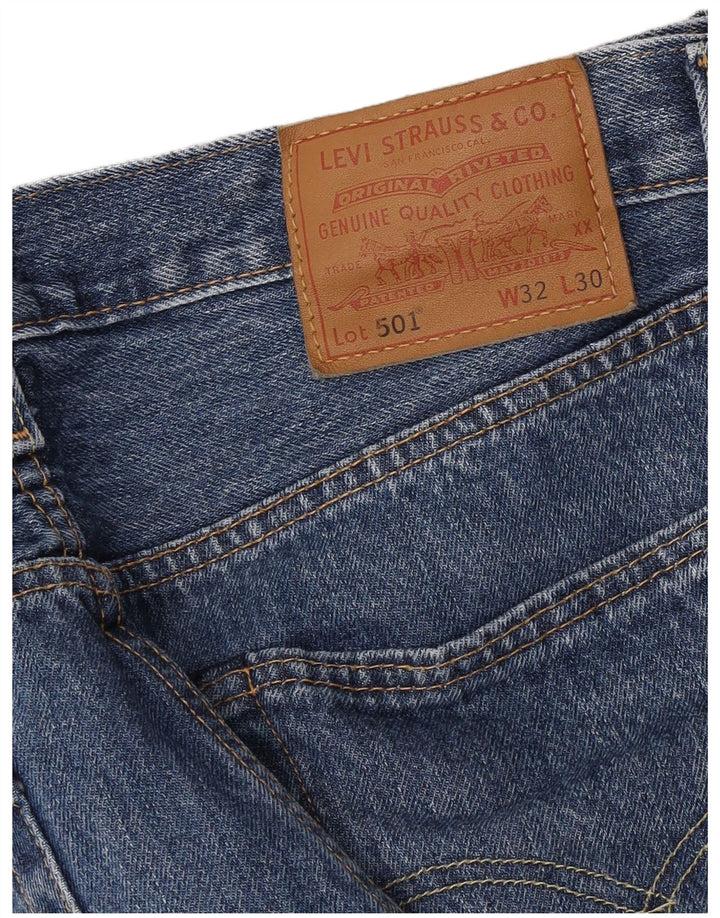 Levi's Uomo 501 Jeans dritti W32 L30 Blu