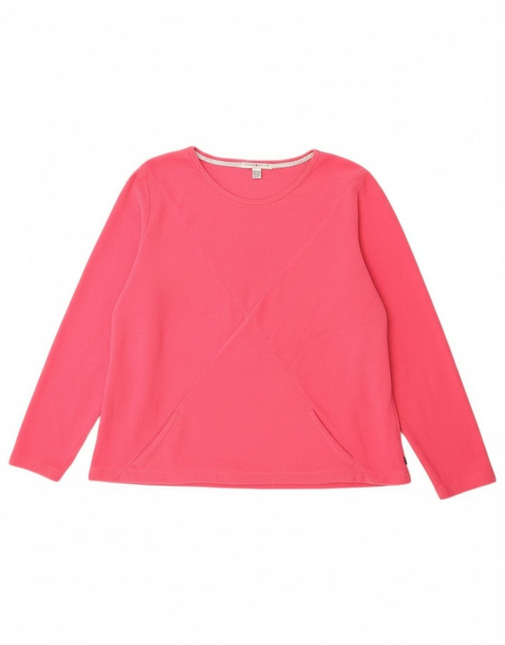 Maglione in pile da donna Tommy Hilfiger UK 18 XL poliestere rosa