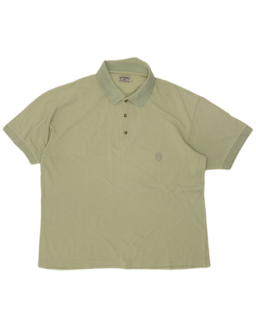 Polo da uomo Belfe & Belfe XL in cotone verde