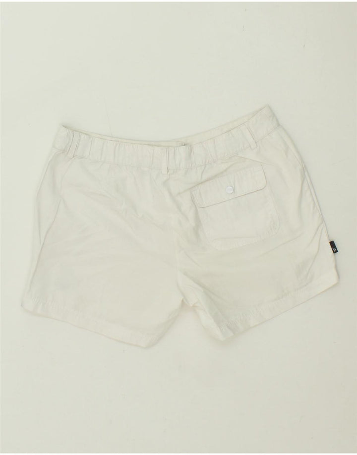 ADIDAS Womens Casual Shorts UK 12 Medium W30  White Cotton Vintage Adidas and Second-Hand Adidas from Messina Hembry 