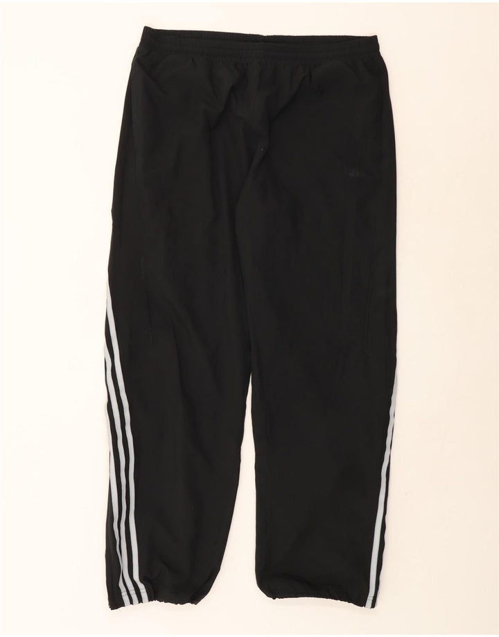 Pantaloni da tuta da uomo Adidas Large neri in poliestere