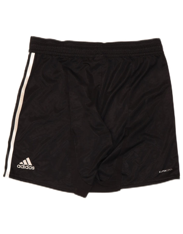 Pantaloncini sportivi ADIDAS da uomo Deutscher Fussball Bund piccoli in poliestere nero