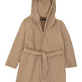 Cappotto con cappuccio da donna Zara UK 14 Poliestere beige medio