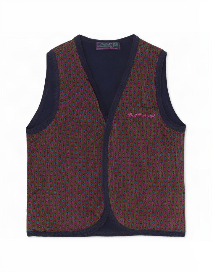 Gilet da donna Best Company UK 14 medio multicolore floreale