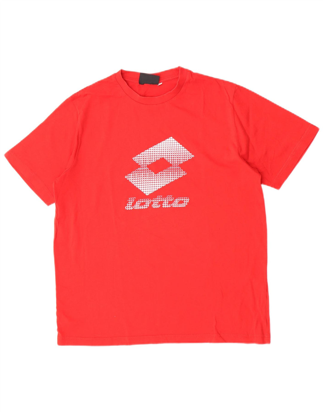 T-shirt grafica da uomo Lotto Top piccola in cotone rosso