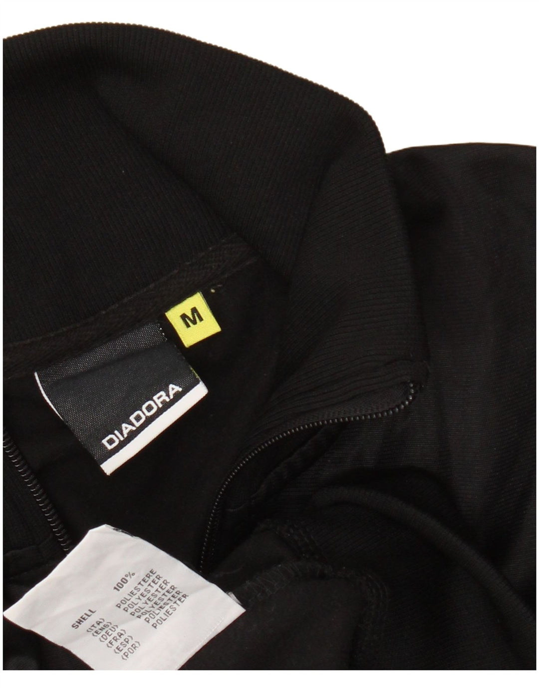 DIADORA Giacca da tuta da donna UK 14 Medium Nero Poliestere