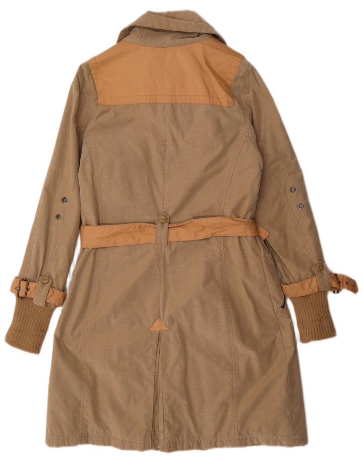 DATCH Womens Trench Coat UK 16 Large Beige Cotton