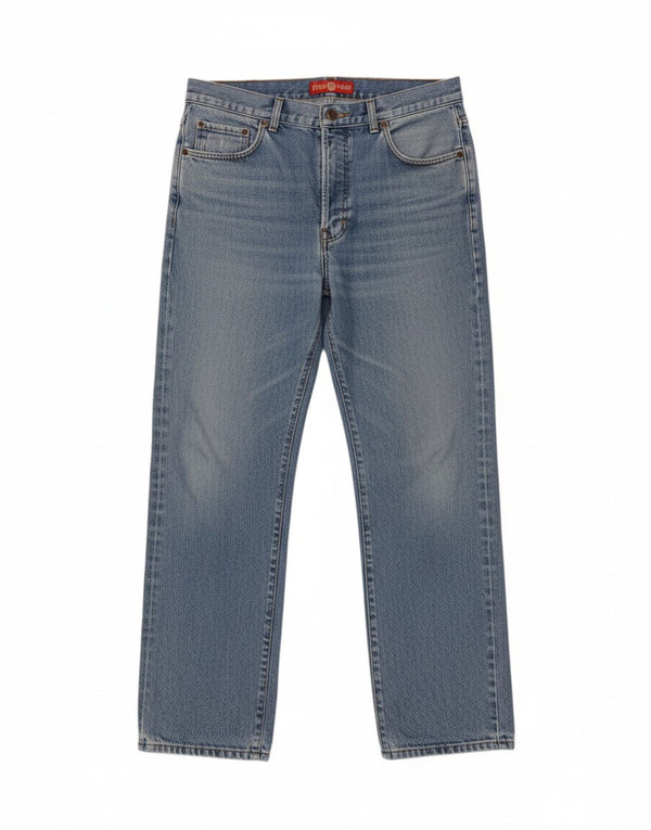 CASUCCI Mens Straight Jeans IT 54 2XL W36 L30 Blue Cotton