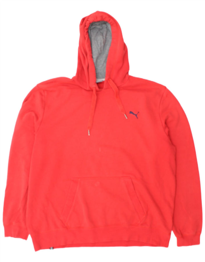 Felpa con cappuccio da uomo Puma XL rossa in cotone