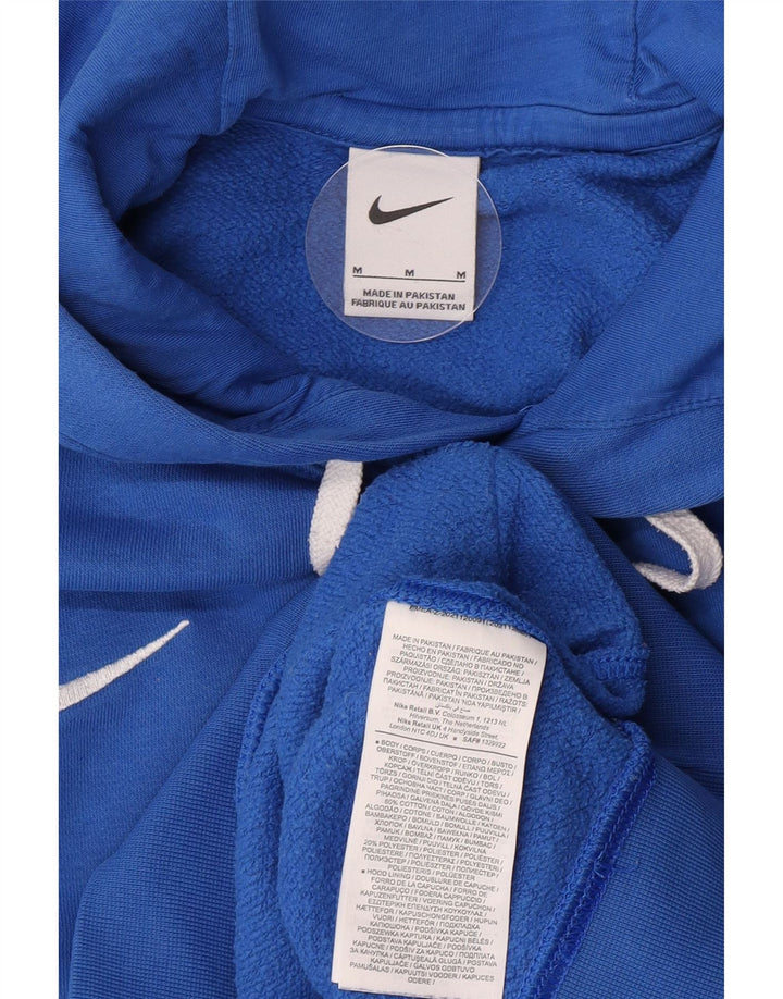 Felpa con cappuccio da uomo Nike in cotone blu medio