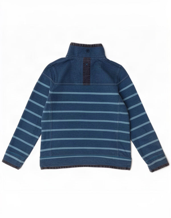 Fat Face Felpa da donna The Airlie Felpa Jumper UK 10 Small Blu Navy a righe