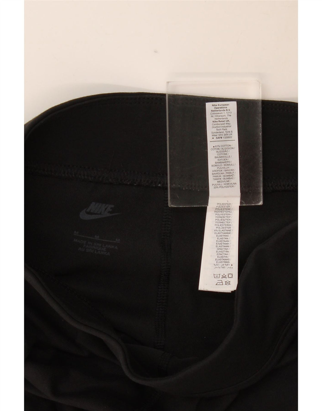 Leggings grafici da donna Nike UK 12 cotone medio nero