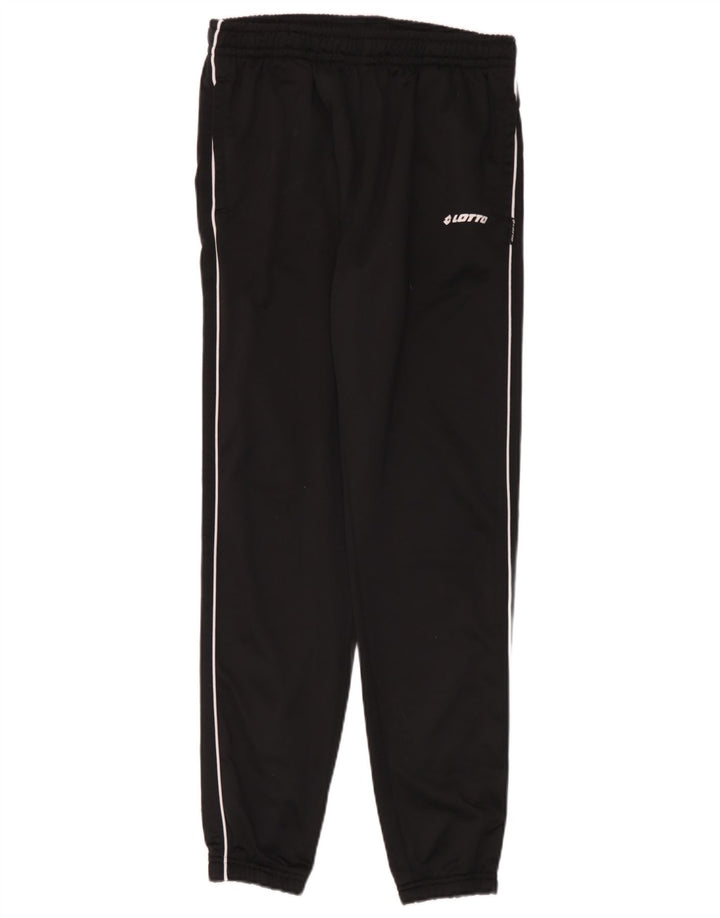 Pantaloni da tuta da uomo Lotto Joggers medio poliestere nero