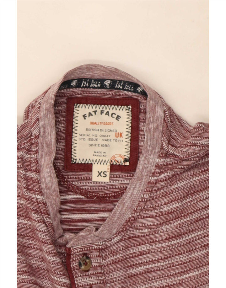 T-shirt da uomo Fat Face Top XS rosso gessato