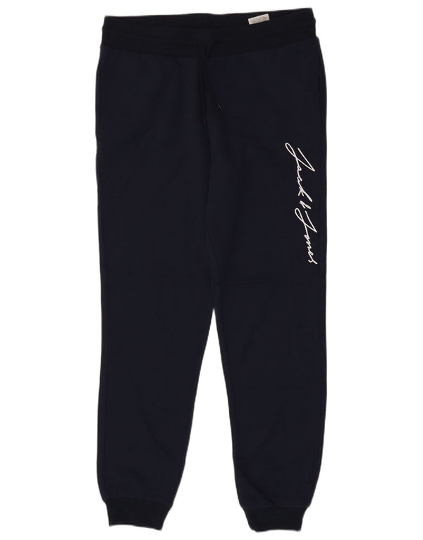 Jack & Jones Pantaloni da tuta con grafica da uomo Joggers Medium Blu Navy