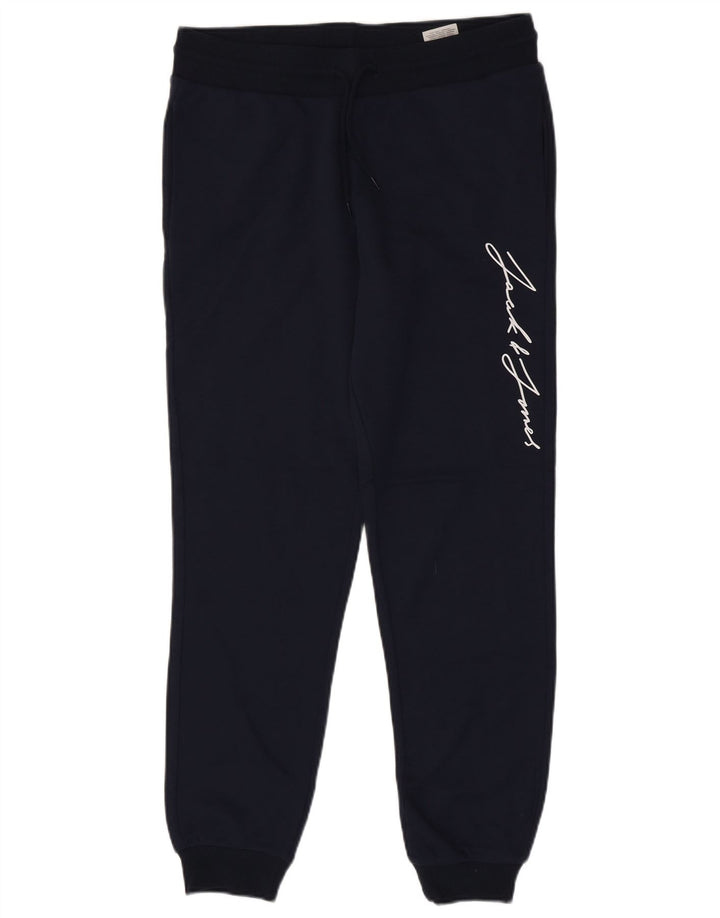 Jack & Jones Pantaloni da tuta con grafica da uomo Joggers Medium Blu Navy