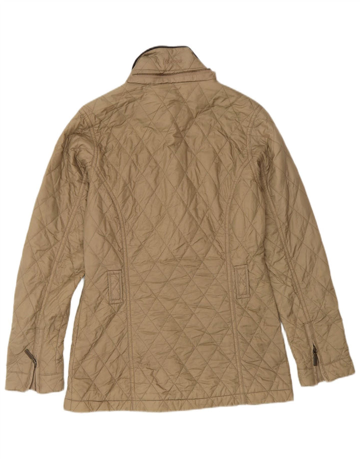 Giacca trapuntata da donna Barbour UK 8 Small Beige in poliammide