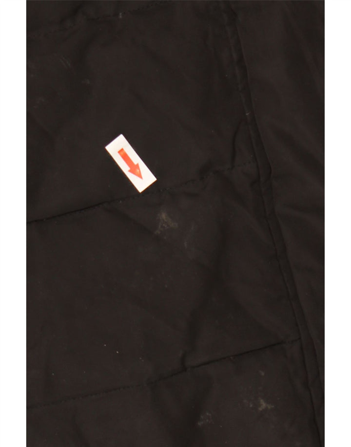 Cappotto imbottito con cappuccio da donna Zara UK 18 XL poliestere nero