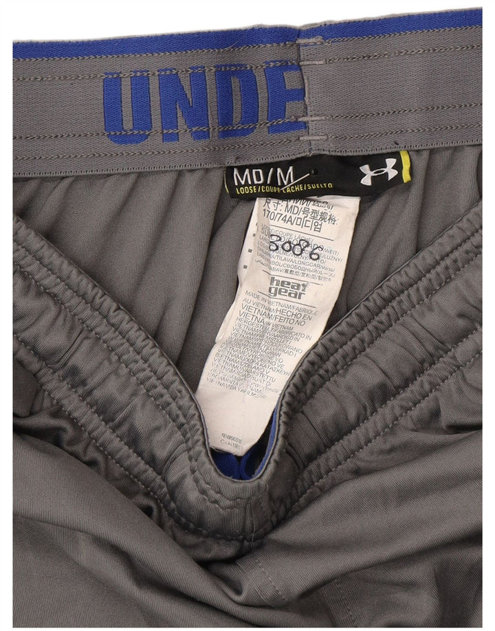 Pantaloncini sportivi da uomo Under Armour Poliestere color block grigio medio