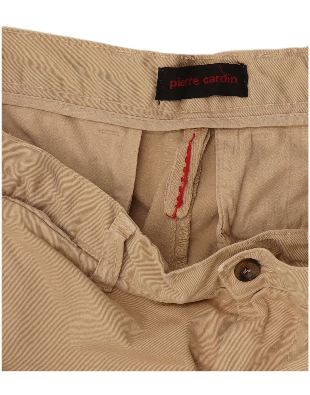 Pantaloni chino dritti da uomo Pierre Cardin W34 L30 Beige