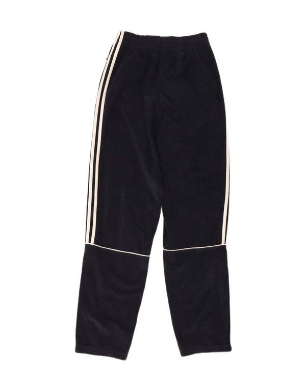 Pantaloni da tuta Adidas da ragazzo in velluto 15-16 anni in poliestere blu navy