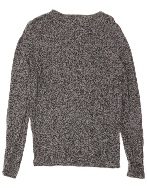 Zara Mens Top Long Sleeve Small Grey Flecked