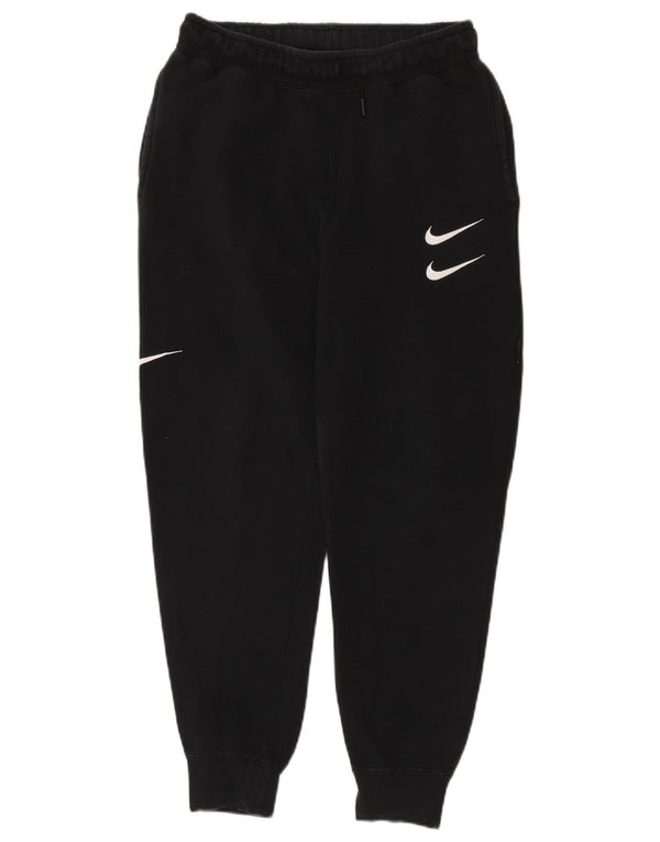 Pantaloni da tuta Nike Swoosh da uomo, pantaloni da jogging, piccoli, in cotone nero