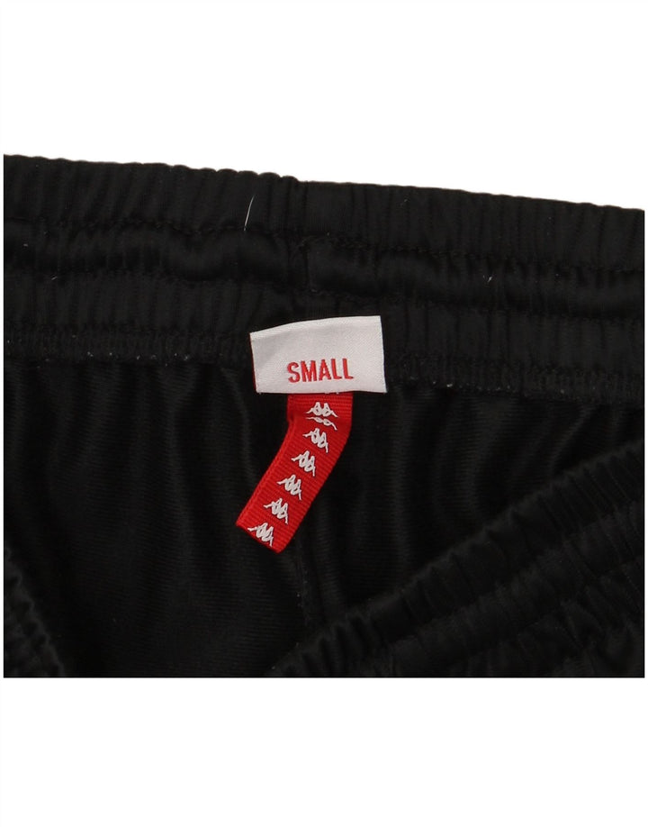 Pantaloncini sportivi grafici da uomo Kappa piccoli in poliestere color block nero