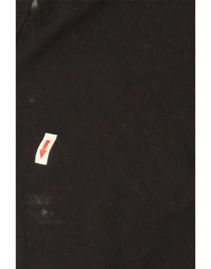 Maglione maglione a collo alto da donna Marks & Spencer UK 14 cotone nero medio
