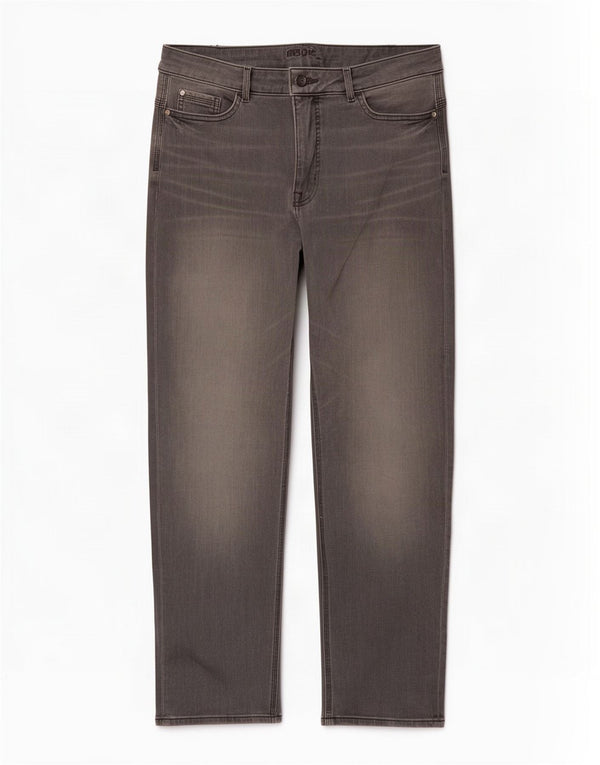 Jeans dritti da donna Marks & Spencer UK 16 Large W32 L28 Cotone grigio