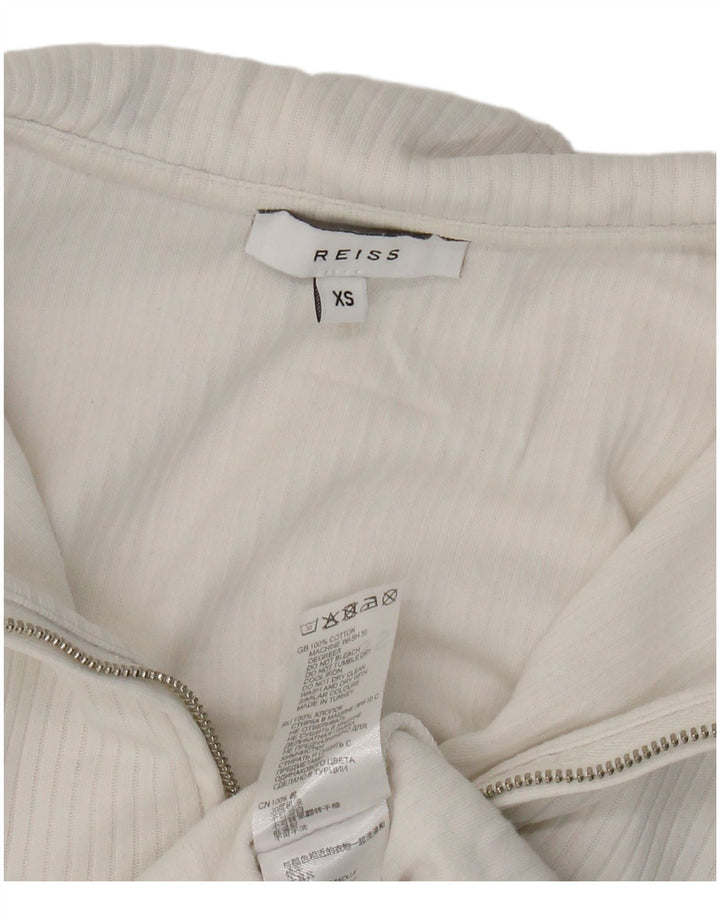 Polo REISS da donna UK 6 XS cotone bianco