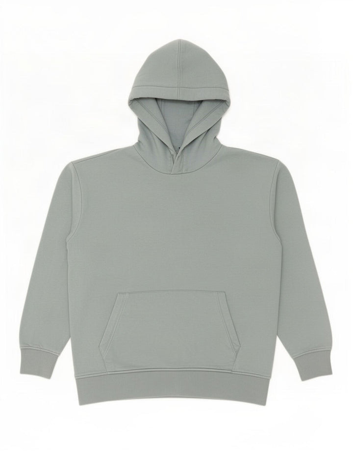 Felpa con cappuccio da uomo Zara in cotone blu medio