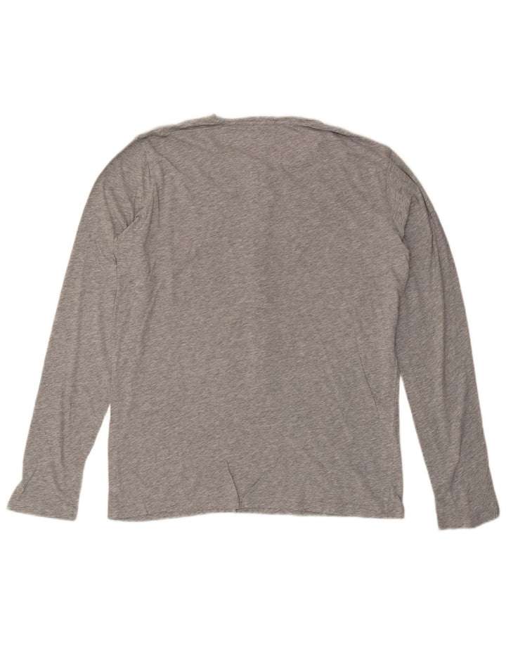 CHEAP MONDAY Top da uomo a maniche lunghe grigio medio chiazzato
