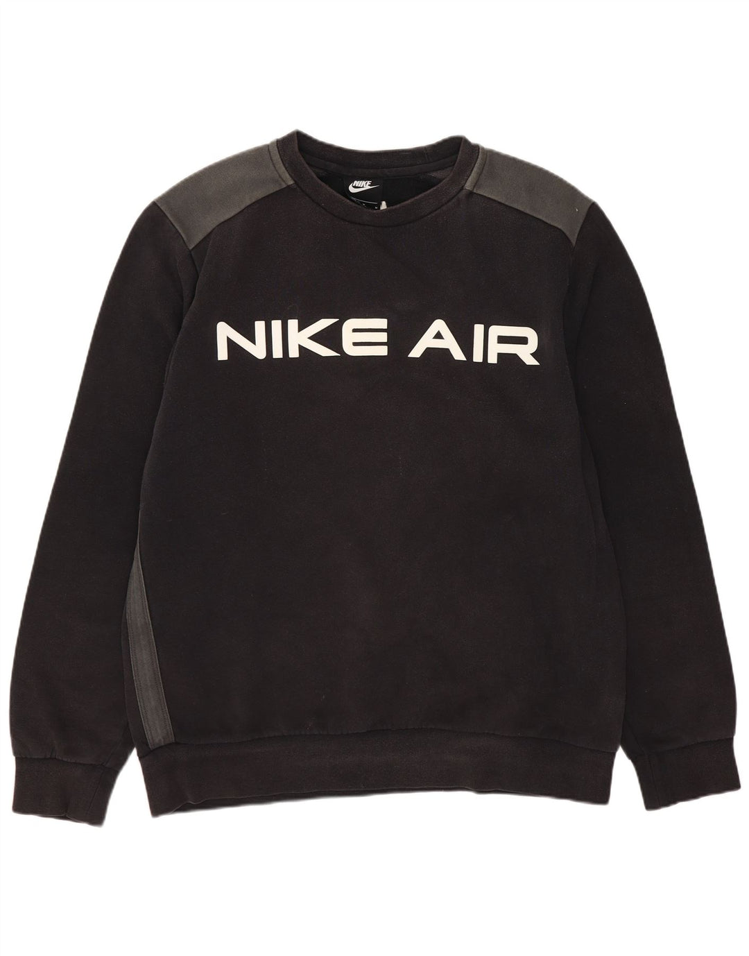 Felpa grafica da uomo Nike Felpa media in cotone nero