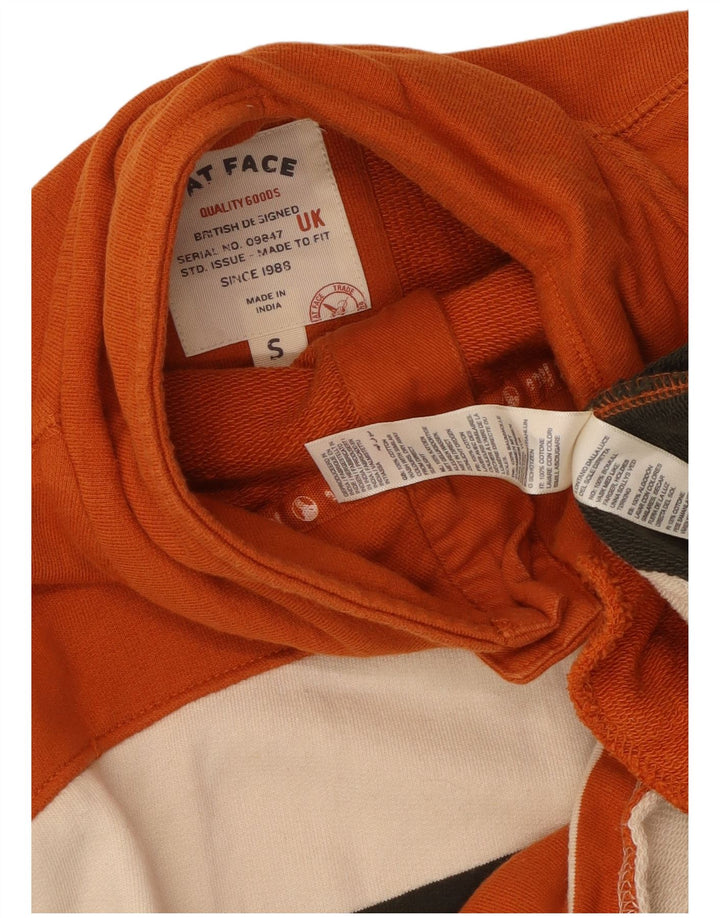 Felpa da uomo con collo abbottonato Fat Face Maglione piccolo a righe multicolore