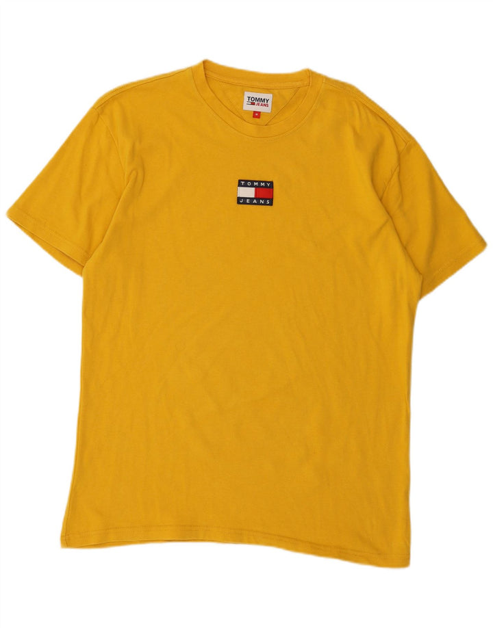 T-shirt grafica da uomo Tommy Hilfiger Top in cotone giallo medio