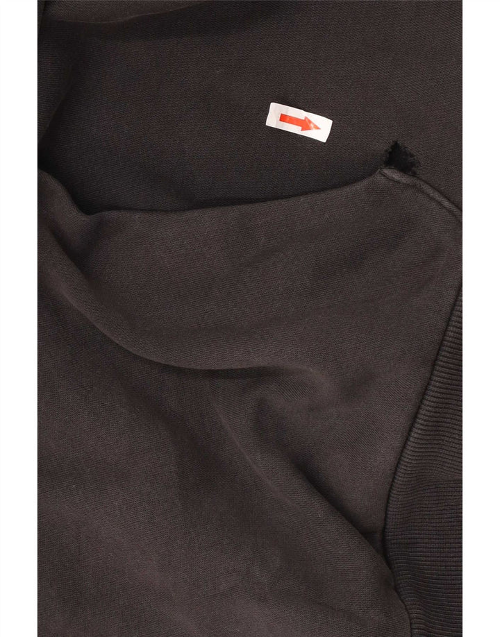 Felpa con cappuccio da uomo Puma Small in cotone nero