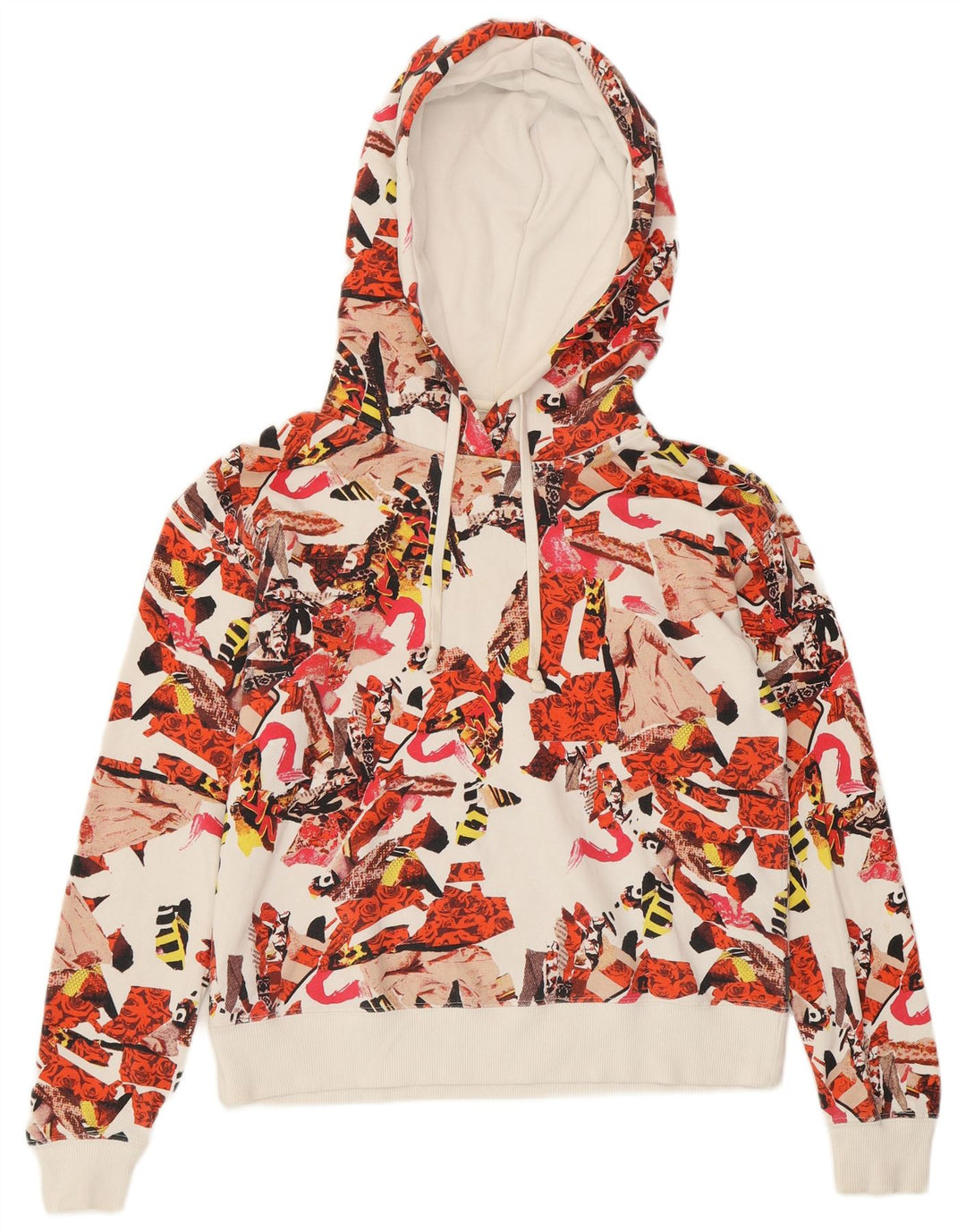 CONVERSE Felpa con cappuccio da donna con motivo astratto UK 10 Small multicolore