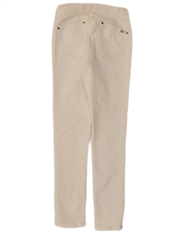 Jeans slim da donna Zara EU 38 Small W28 L28 Bianco
